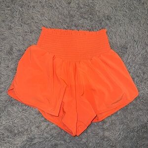 Aerie High Waist Orange Athletic Shorts